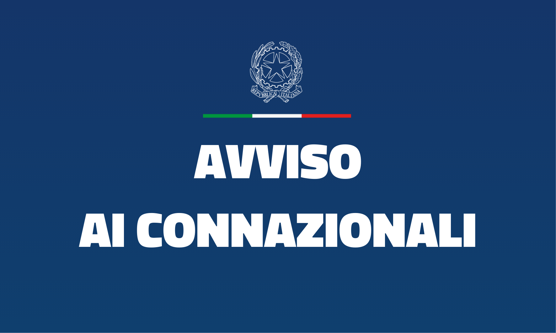 Avviso ai connazionali